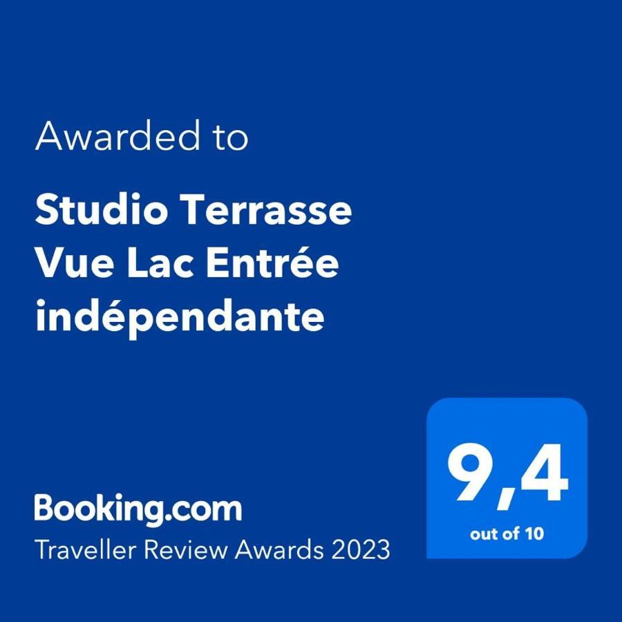 Studio Terrasse Vue Lac Entree Independante Font Zewnętrze zdjęcie
